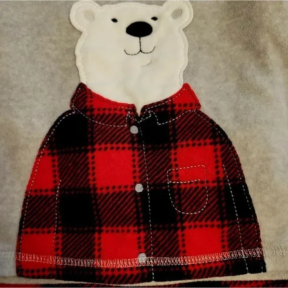 Carter's Just one you Polar Bear Pajama Set Size 18M - Picture 3 of 5